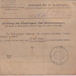DR - 2x1 M. Reichspostamt Paketkarte Zeitz - Memel 9.9.20