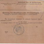 DR - 2x1 M. Reichspostamt Paketkarte Zeitz - Memel 11.9.20