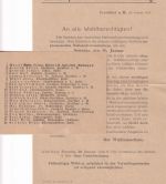 DR - 2x2 1/2 Pfg. Germania Ortsdrucksache mit Inhalt (!!) Frankfurt a/M. 23.1.19