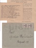 DR - 2x2 1/2 Pfg. Germania Ortsdrucksache mit Inhalt (!!) Frankfurt a/M. 23.1.19
