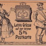 DR - 5 Pfg. Germania Ganzsache/priv. Zudruck "Letzte Grüße" Hamburg 31.7.16