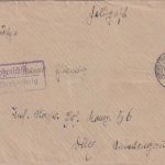 DR - Großraschütz ü. Großenhain Landpost-Ra2 Feldpostbrief n. Dux