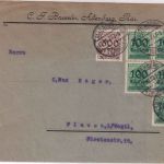 DR-Infla - 500 Tsd. Korbdeckel u.a. Brief Altenburg - Plauen 17.10.23