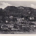 DR - Kurort Rathen Landpost-Ra2 Karte Bahnpost Dresden Bodenbach Zug 437 1938