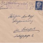 DDR - (10a) Mittelndorf ü. Bad Schandau 2 Landpost-Ra2 Brief n. Förderstedt 1951