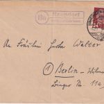 DDR - (10a) Naundorf ü. Königstein Landpost-Ra2 Brief n. Berlin 1951