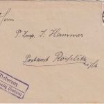 DR - Doberenz ü. Rochlitz (Sachsen) Landpost-Ra2 Brief n. Rochlitz 1943