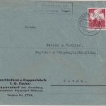 DR - Geyersdorf ü. Annaberg (Erzgeb.) Landpost-Ra2 Brief n. Gotha 1936