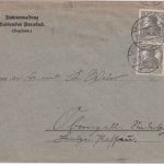 DR - 2x2 1/2 Pfg. Germania Drucksachenbrief Brambach - Obernzell 29.12.19