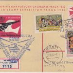 CSSR - 30 H. Sonderganzsache Praga + Zusatz Einschreibekarte/Helikopterpost