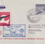 CSSR - 1,20 K. Ganzsache/Aerogramm PRAGA 1962 Helikopterflug + Vignette + SST