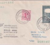 Belgien - Sabena Erstflug Helikopterpost Brüssel - Dortmund 1956