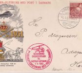 Dänemark - Helikopter Erstflug Rosenborg Kastrup Schmuckkuvert 1951