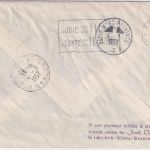 DDR - Leipzig 1957 Messeluftpost Zuleitung Helikopterflug Brüssel-Paris