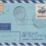 Ungarn - 2 Ft Helikopter Luftpostbrief SST Budapest Aerofila Zuleitungspost 1967