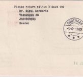 Groenland - Stromfjord Godthab 1st-Flight Helicopter Schmuckkarte 11.6.1965