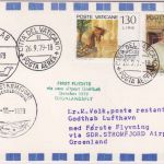 Vatikan - Zuleitungspost Helikopterflug Sztromfjord-Godthab (Grönland) 1979