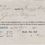 Baden - Adelsheim blauer L1 Wertpaketaufgabeschein n. Stuttgart 1850