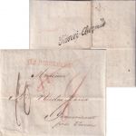 Baden/Belgien - R1 Heidelberg (18.6.1816) roter L1 Portobrief n. Francomont