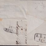 Baden - 3 Kr. blau/geschn. vollrandig Brief Ring 87 Mannheim 11. Mrz. (1859)
