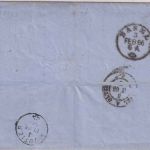 Baden/Schweiz - 2x3 Kr. Ausgabe 1862 Brief L1 Efringen - Roches 1866