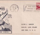 USA - New York Helicopter 1st-Flight AMIII Luftpostbrief Yonkers DEC 10, 1952