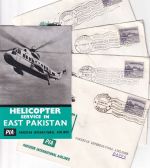 Pakistan - PIA Helicopter Service Faridpur Khulna Dacca 4x1st Flight Cover 1963