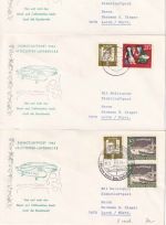 BRD - Eisnotluftpost 1963 - 7 versch. Schmuckkuverts