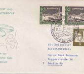 BRD - Eisnotluftpost 1963 Helicopter Luftbrücke Schmuckkuvert Wangerooge