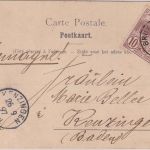 Belgien - 10 C. Int. Ausstellung Karte Brüssel - Kenzingen 1897