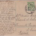Belgien - 5 C. Wappen u.a. Karte n. ÄGYPTEN Hollain - Kairo 1907