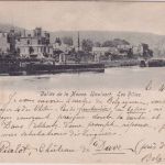 Belgien - 10 C. Leopold II. Karte n. CHILE Jambes - San Clemente 1903