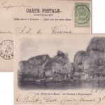 Belgien - 5 C. Wappen Drucksachenkarte n. CHILE Jambes - San Clemente 1903