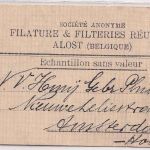 Belgien - 2+1 Fr.+3x5 C. Albert I. Paketanhänger/Muster ohne Wert Alost 1929