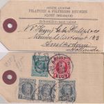 Belgien - 2+1 Fr.+3x5 C. Albert I. Paketanhänger/Muster ohne Wert Alost 1929