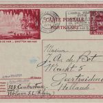 Belgien - 1 F Albert I. Bildganzsache (Grottes de Han) n. HOLLAND Bruxelles 1934