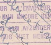 Belgien - "Retour a L'Envoyeur - Service non encore reprise" Ra4 Karte 4.11.41