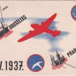 Belgien - SABENA Firstflight Bruxelles Praha 5.4.1937 Sonderkarte