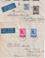 Belgien - Tuberkulose 1936 Satz/ 3 Luftpostbriefe Jodoigne 2./7./11.1.1937