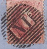 Belgien - 40 C. Leopold I. Brief n. IRLAND Banhpost Ra1 Anvers + Nord N1 1863