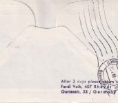 Belgien - Lufthansa Firstflight FFM Lima Zuleitung Brüssel 1966