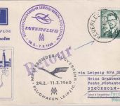 Belgien - Leipziger Messe Sonderflug Leipzig Stockholm Zuleitung Heverlee 1960