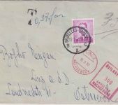 Belgien - 3 F. Baudouin Brief n. ÖSTERREICH Brüssel - Linz 1963 Nachporto