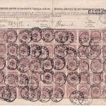 Belgien - 50x2 C. Wappen Einzahlungsquittung Spar- u. Rentenfonds Ransart 1899