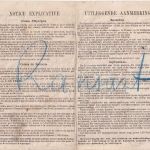 Belgien - 50x2 C. Wappen Einzahlungsquittung Spar- u. Rentenfonds Ransart 1899