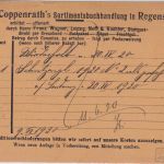 DR-Infla - 2x5 Pfg. By-Abschied/DR Bücherzettel Regensburg - Donauwörth 9.6.20