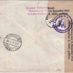 Dänemark - 20 Ö. Ziffrer/Oval +Zusatz Einschreibebrief Stubbekjobing 1921 Zensur