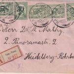 Finnland - 9x30/10 P. Wappen u.a. Einschreibebrief Vasa 28.10.21 Zensur