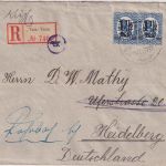 Finnland - 2x1 1/2M./50 P. Wappen Einschreibebrief Vasa 23.4.21 Zensur