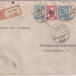 Finnland - 3 M. Wappen u.a. Einschreibebrief Vasa - Heidelberg 21.11.22 Zensur !